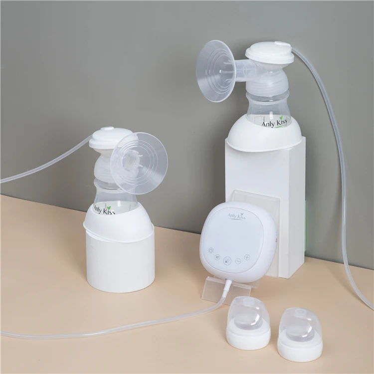 

Retail new design 5 functions portable double wireless womens pumps breast feeding milk pump electric