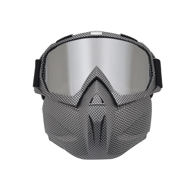 

Ready to ship helmet equipped with mask goggles motorcycle racing ski glasses goggles