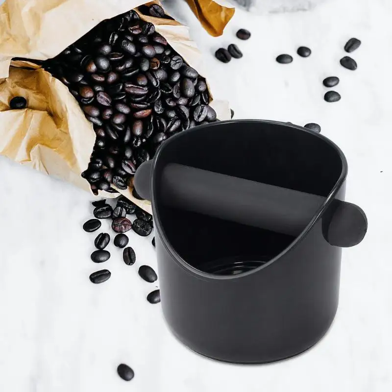 

Non-slip Coffee Grounds Recycling Box Black Detachable Knock Bar Coffee Machine Powder Residue Bucket ABS Rubber Deep Bowl