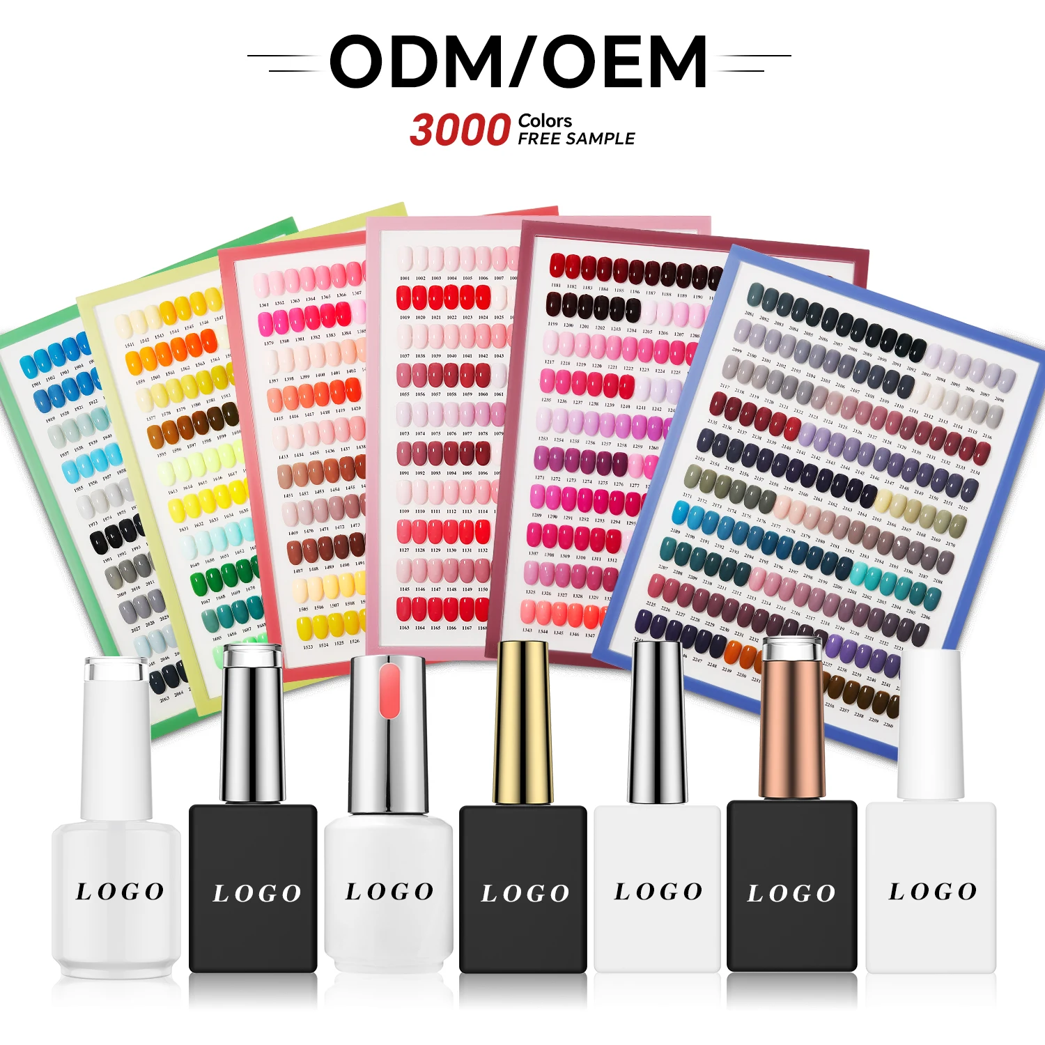 Vendeeni Factory OEM/ODM Nice Nail Gel Polish 3000 Colors Fashion Solid Uv Gel Soak off Non Toxic Custom Brand Private Label