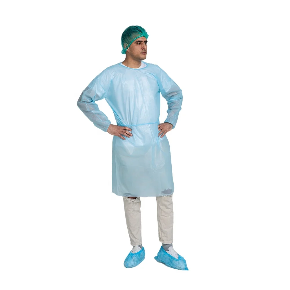 

Disposable isolation gown elastic cuff isolation gown on stock Immediate delivery, Pink, blue, yellow, dark blue, green, dark green and other option.