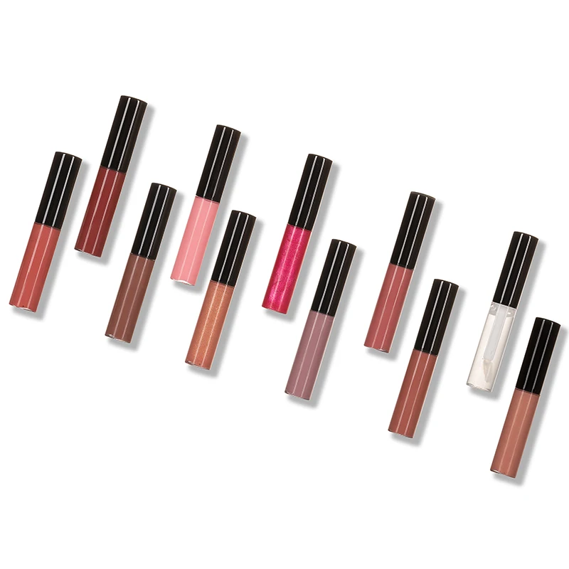 
No Brand wholesale vegan matte lipgloss private label glossy lipgloss organic clear nude lip gloss 