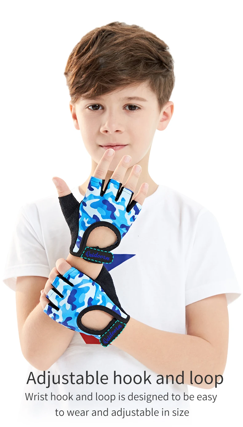 公式サイト サイバーエナジーLuwint Kids Fingerless Workout Gloves AntiSlip Fitness