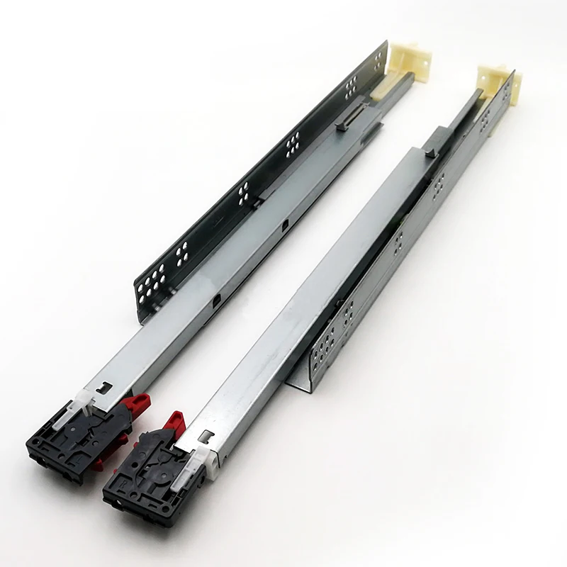 21" Standard Duty Undermount Soft Close Drawer Slide,Kit Metal Sliding