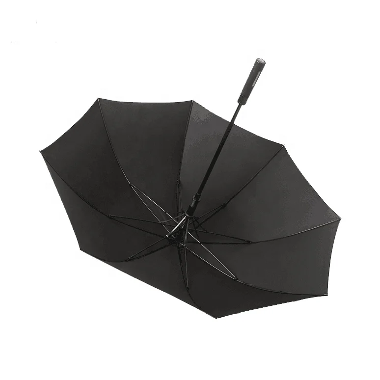 

New products high quality automatic luxury golf umbrella fiberglass frame, As shown/accept customized color