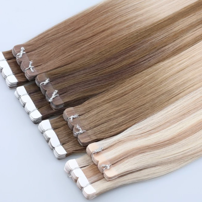 

Luxury Full Cuticle Russian Ombre Remy Invisible Tape In Hair Extensions 100% Human Hair