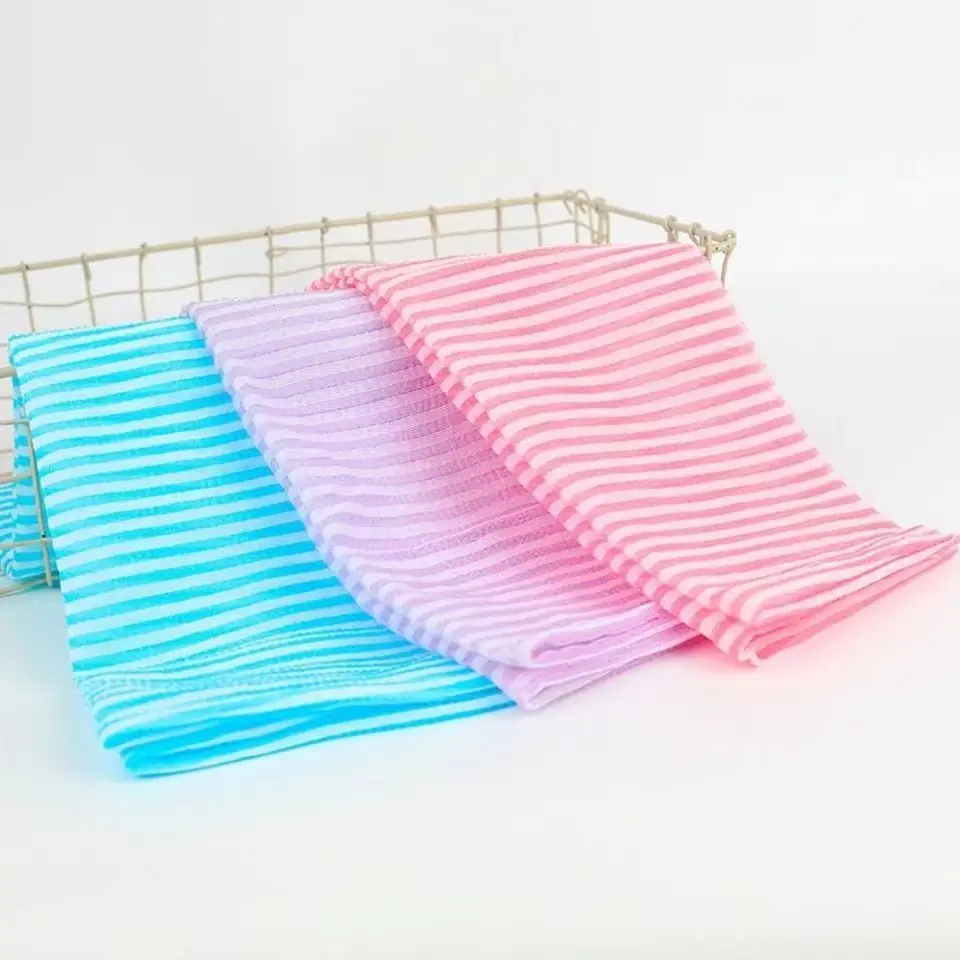 

Body Washing Clean Exfoliate Scrubbing Massage Towel Nylon Mesh Bath Shower Towel