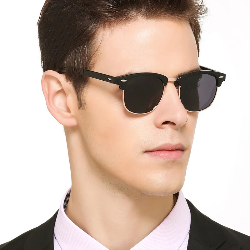 

2021 Fashion Style Hot Sale Retro Vintage Man Glasses Men'S Sunglasses UV400, Custom colors