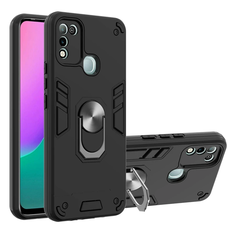 

Custom Ring stand Holder Phone Cover Magnetic Phone Case For Infinx Hot 10 Play Hot10s Camon 17 Pro Spark 6