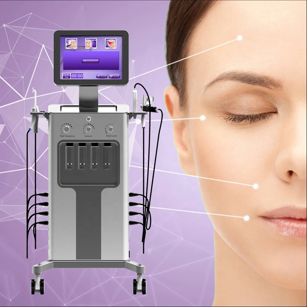 

2021 newest professional black head removal dermabrasion 9 in 1 hydro deep cleaner skin clean microdermabrasion machine