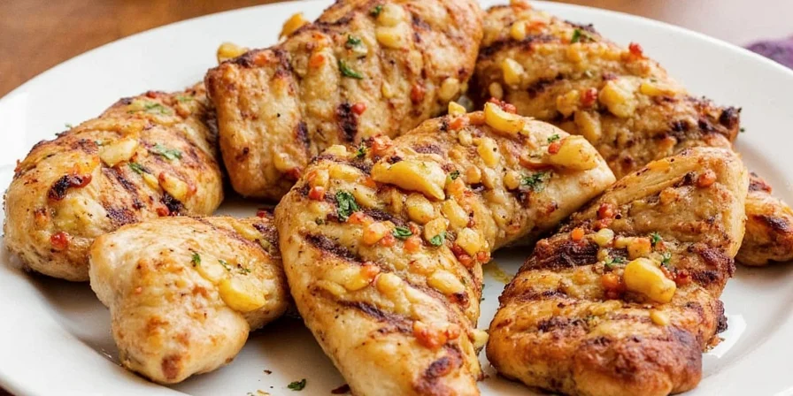 Spiced chicken with coriander and garlic