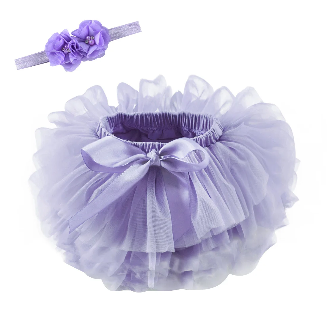 

Baby Clothing Tulle Bloomers Infant Newborn Toddler Tutus Skirts Headband Set Cover 2pcs Tutu for Girls Children Casual MU 999