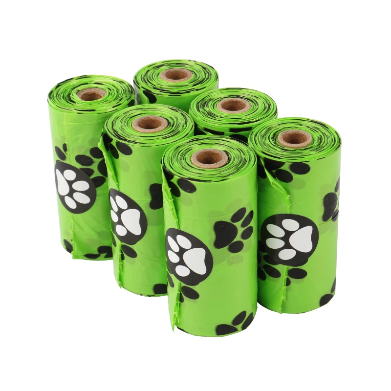 

Pet Products Poop Bags Portable Compostable Waste Bags for Pets Customized Biodegradable Dog Poop Bag, Green