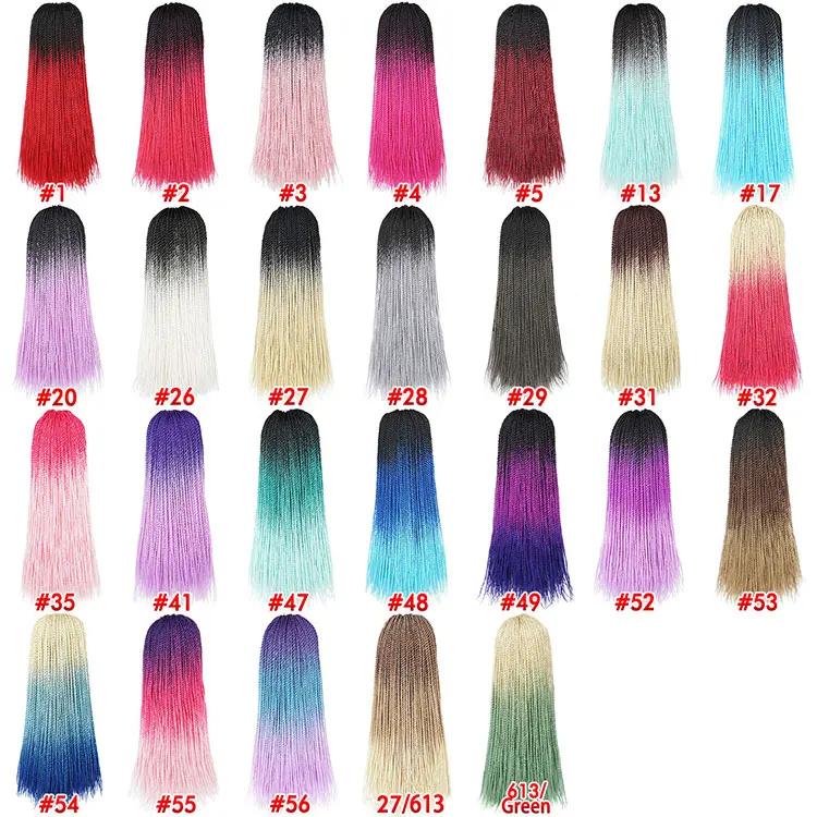 

Wholesale Price Senegalese Twist Braid 24 inch Synthetic Senegalese Twist Crochet Box Braid Hair Extension, Picture