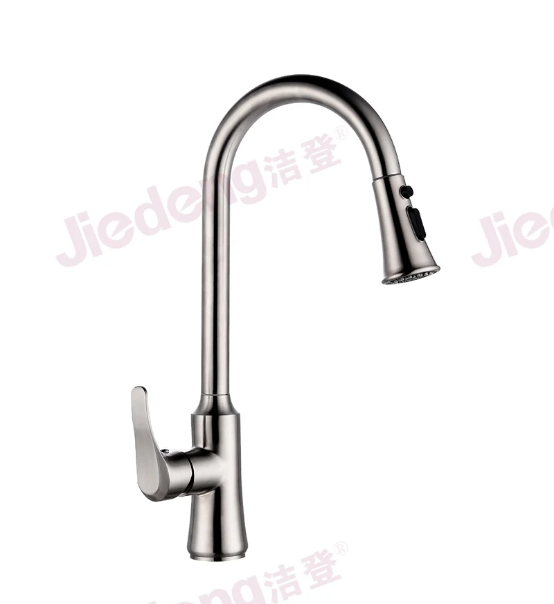 Exquisite Pull-out spray faucet 304 stainless steel kitchen sink tap