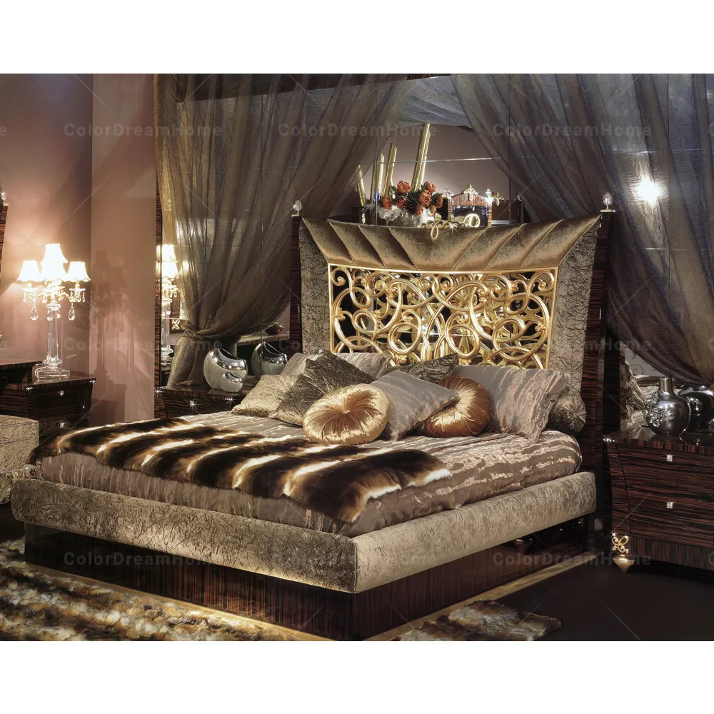 European Royal Luxury Modern Bedroom Furniture King Bed Design ...