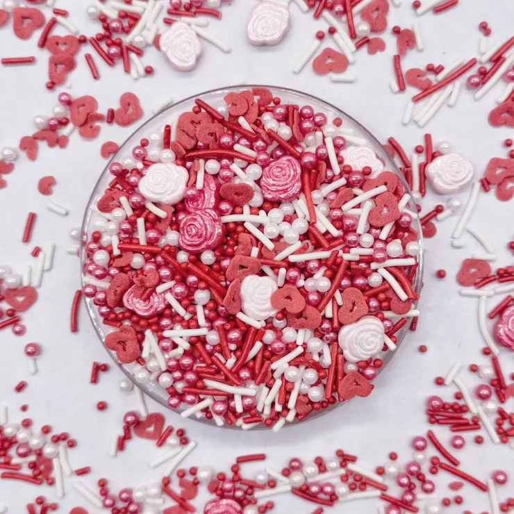 

New Valentine's Day cake decoration pearls cake sugar sprinkles sugar sprinkles mix sugar sprinkles for baking decorating, Colorful