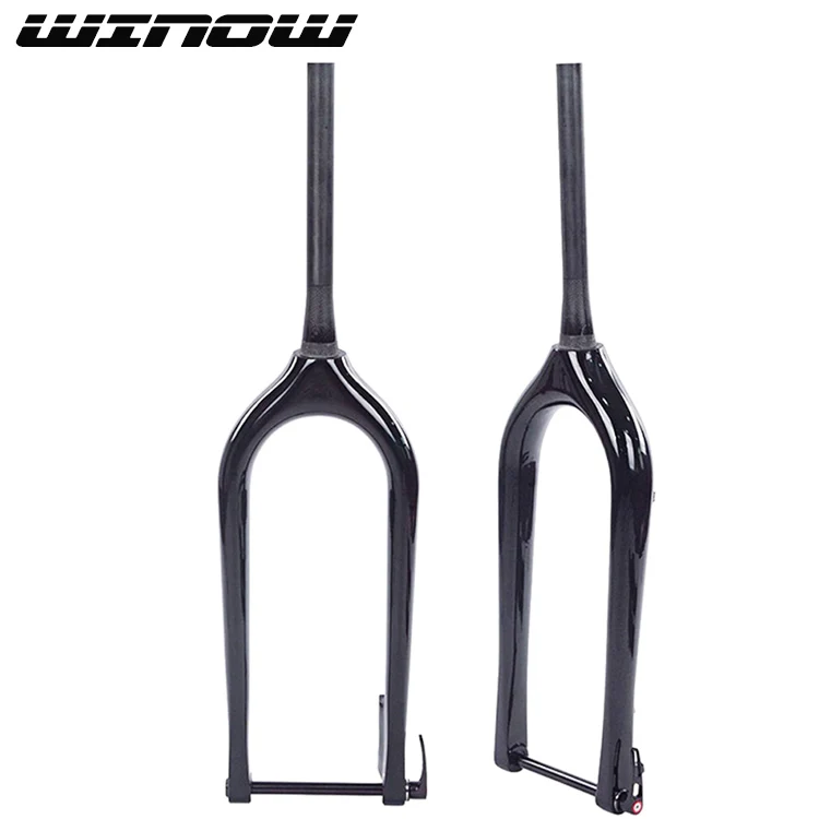 

2021 bike fork 26er 150*15mm carbon fat bike fork 5.0" tire seat post matching size 31.6mm Use for carbon snow fat bike fork