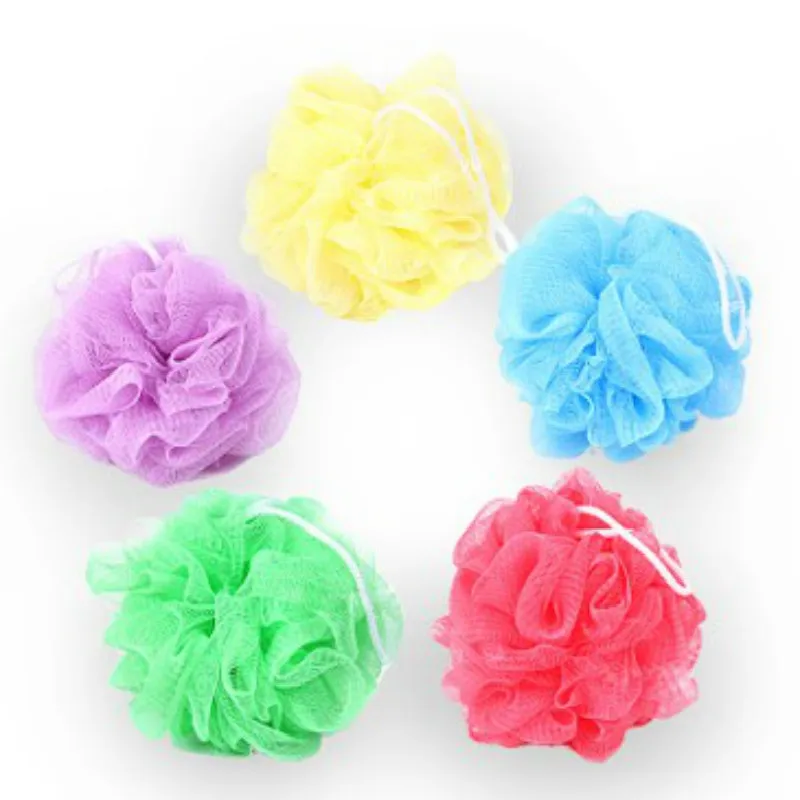 

S830 Eco-Friendly Flower Mesh Sponge Bath Ball shower puff bath sponge Flower Nylon Mesh Brush Shower Ball, See photo