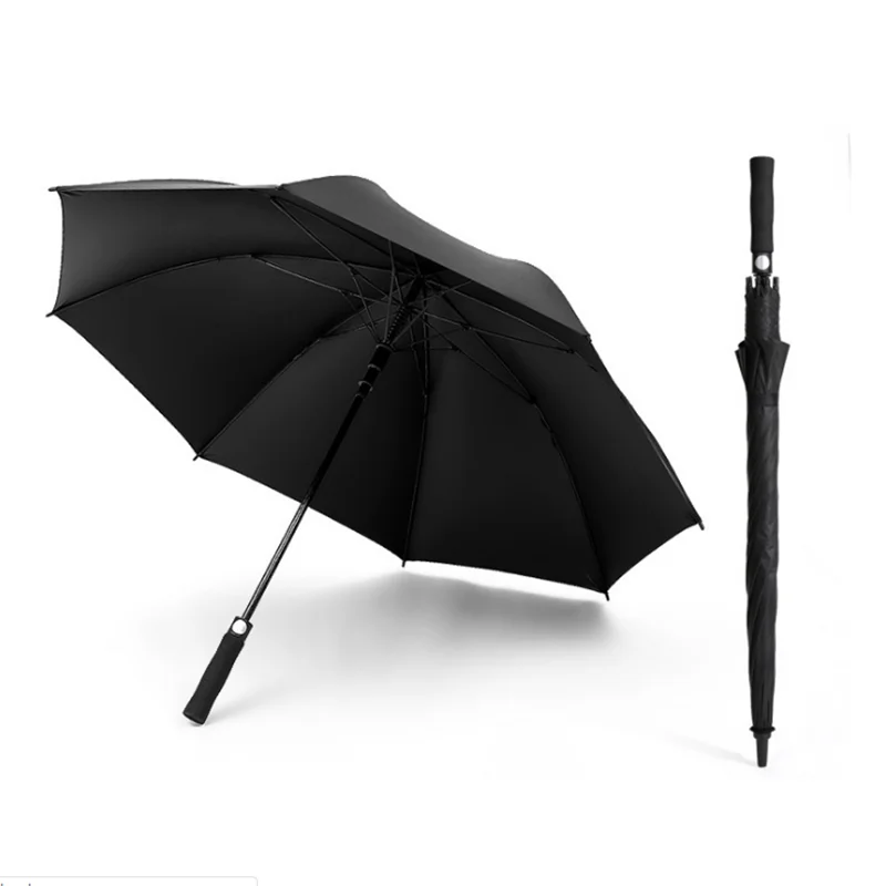 High Quality custom printed LOGO straight 27 inch golf umbrella free sample