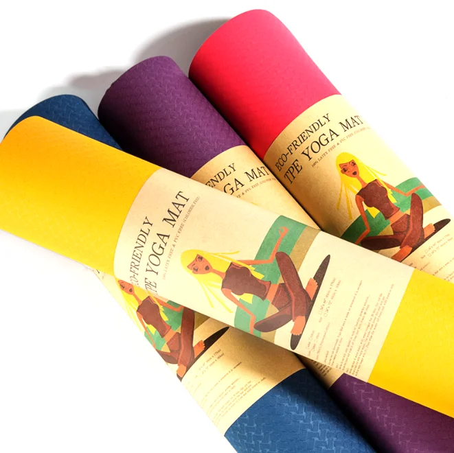 

183*61/80cm TPE yoga mat dual color eco friendly yoga mat for women mat yoga