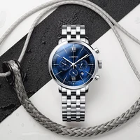 

LOBINNI 3605M Luxury Stainless Steel watch band Waterproof Automatic Watches Men Uhren Herren Reloj Para Hombre man watch