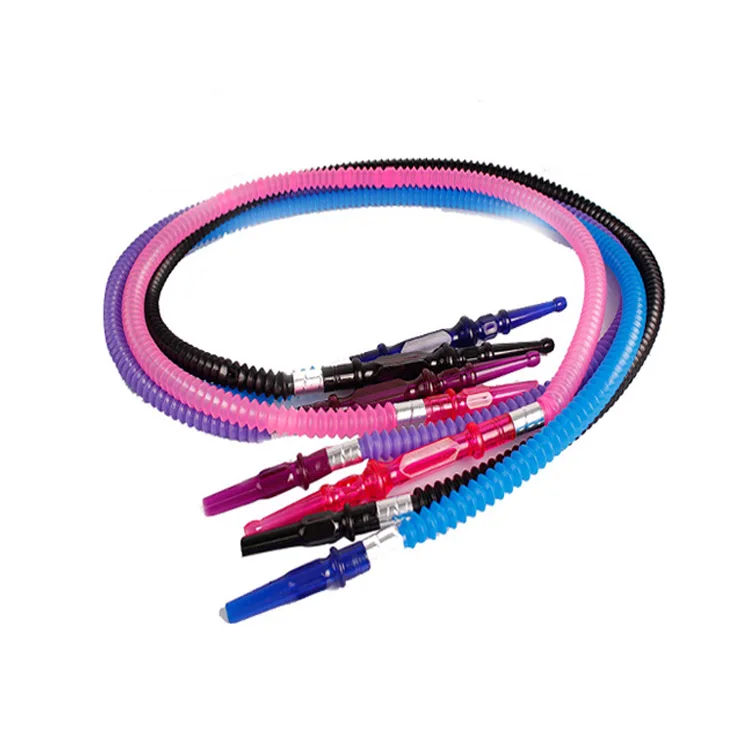 

wholesale many new style 2021 elastic custom shisha hookah accessories hookah plastic hose, Mixed colors