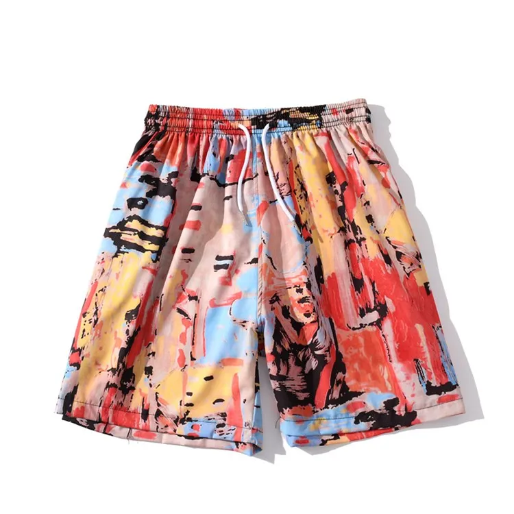 

Designer polyester fashion sports workout sweat jogger gym streetwear beach swim mens summer shorts