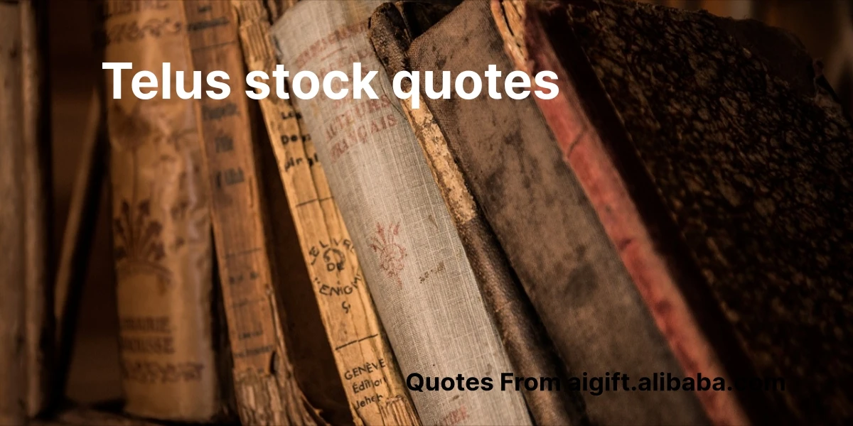 telus stock quotes