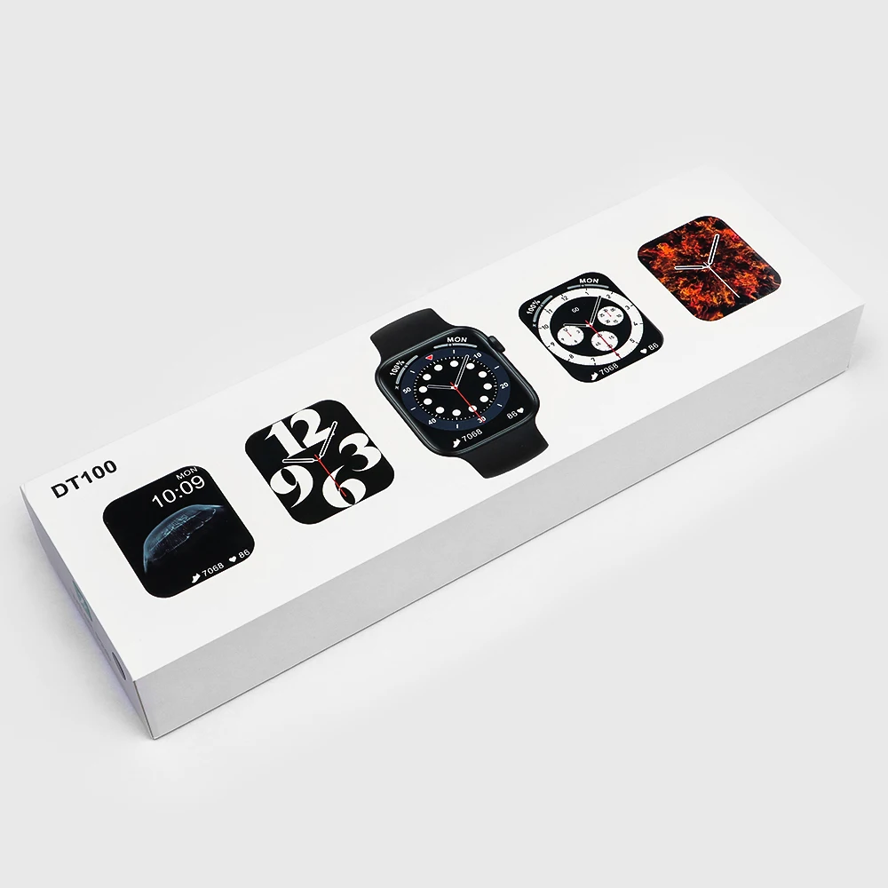 

DT100 Pro bt call wireless charging reloj inteligente iwo series 6 smart watch smartwatch DT 100, Pink, red, black, blue, white, purple
