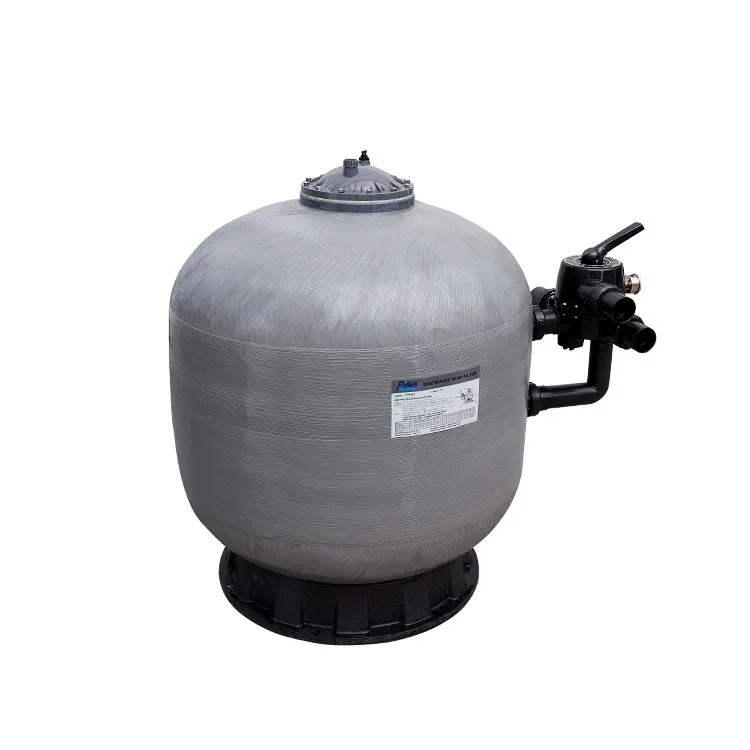 Factory Supply Pikes Swim Pool Sand Filter Fiberglass Side Mounted Sand Filter Pump for Water Treatment Filtration