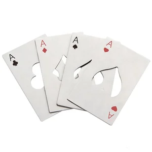 Image of New Creative Wine Bottle Ace of Spades Playing Cards Opener