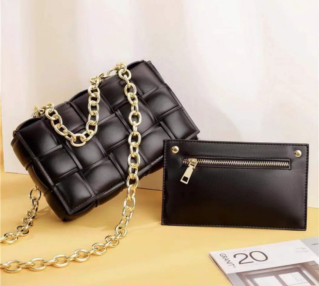 

Cheap price hand-woven small square designer bag Korea style version versatile chain crossbody shoulder bag for women