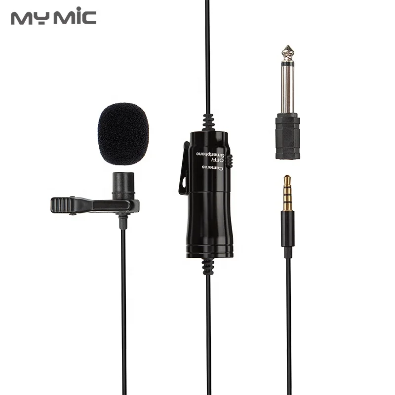 

MY MIC ATN3 condenser Clip Lavalier Microphone 360 degree Pick Up Voice Lapel Mic for Smartphone camera PC Laptop Recording