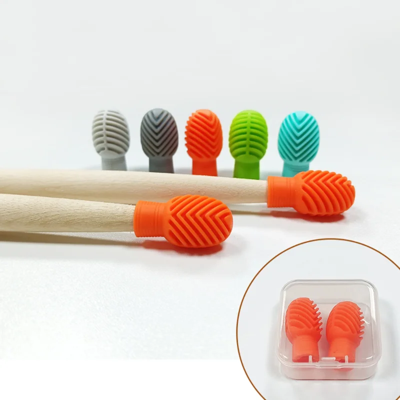 

2PCS/BOX Drumstick cover drum practice mute set drum stick protective cover, Customized color