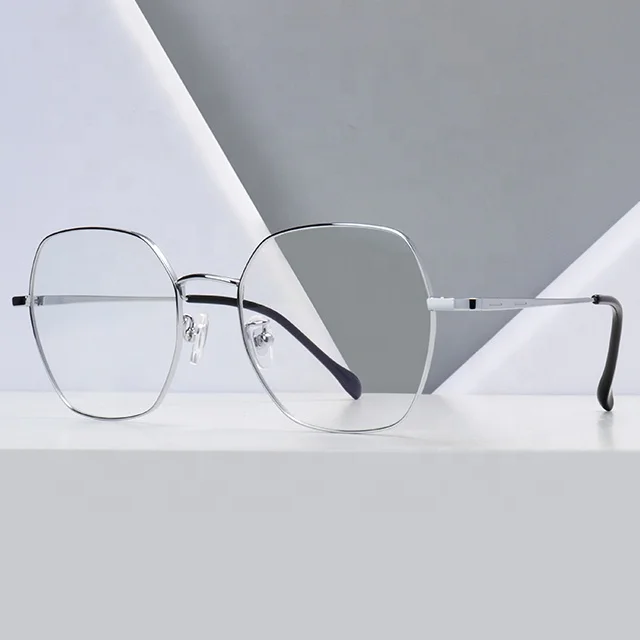 

Factory Wholesale Fashion Custom Myopia Glasses Titanium Metal Frame Computer Reading Glasses