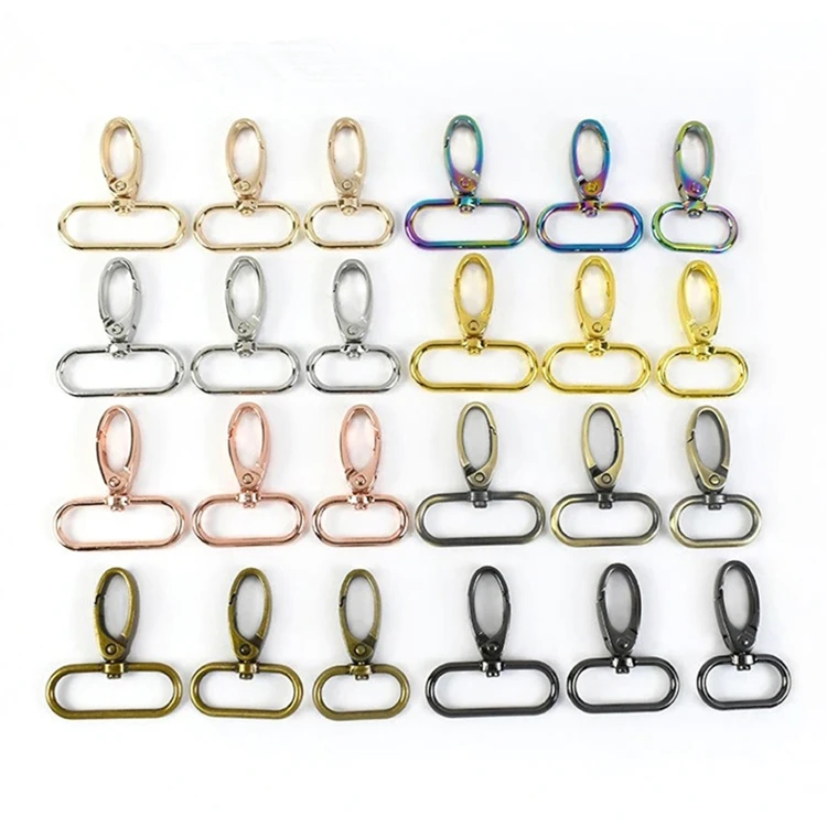 

Meetee F4-3 16/19/25/32/38mm Alloy Bags Snap Hook DIY KeyChain Buckle Bag Luggage Accessories Handbag Clasps Swivel Hooks Buckle