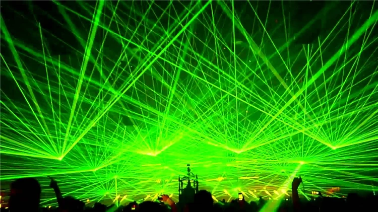 迪斯科dj灯光激光ilda dmx 2w sd动画激光灯15k 2000mw绿色激光