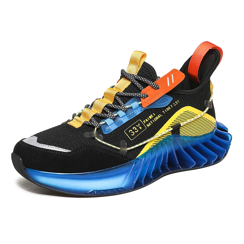 

2021 ready to ship new fashion blade leisure large walking style shoes men's running shoes