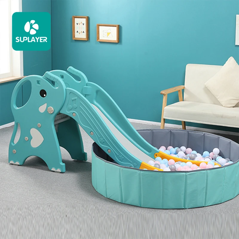 

SUPLAYER 1 MOQ Shipped Within Three Days E-commerce Hot Sell C-HT200 Kids Slides, Pink/green/customized color