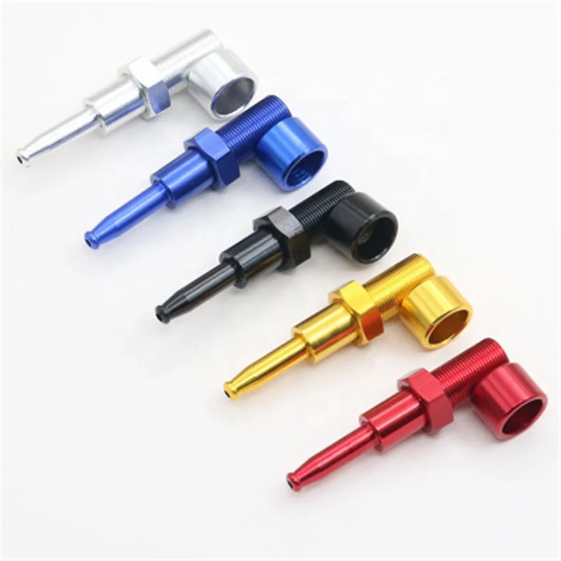 

Colorful Metal Screw Smoking Pipe Creative Hexagon Portable Mini Tobacco Accessories, Sliver/black/gold/blue/red