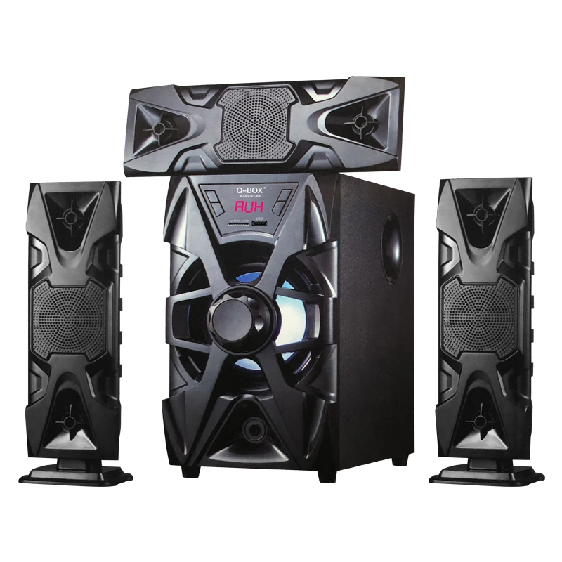 

QBOX Q1303 speaker audio system sound powered active home theater speakers karaoke speaker