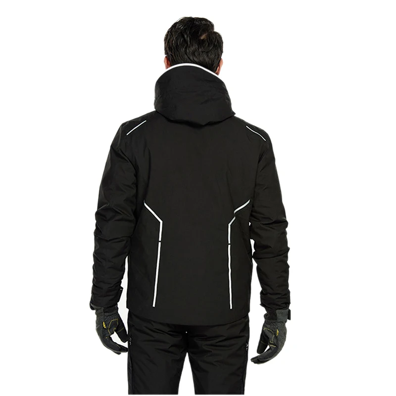 
Sportswear Hooded Heated Ski Jacket Mens Clothing Ski & Snow Wear 