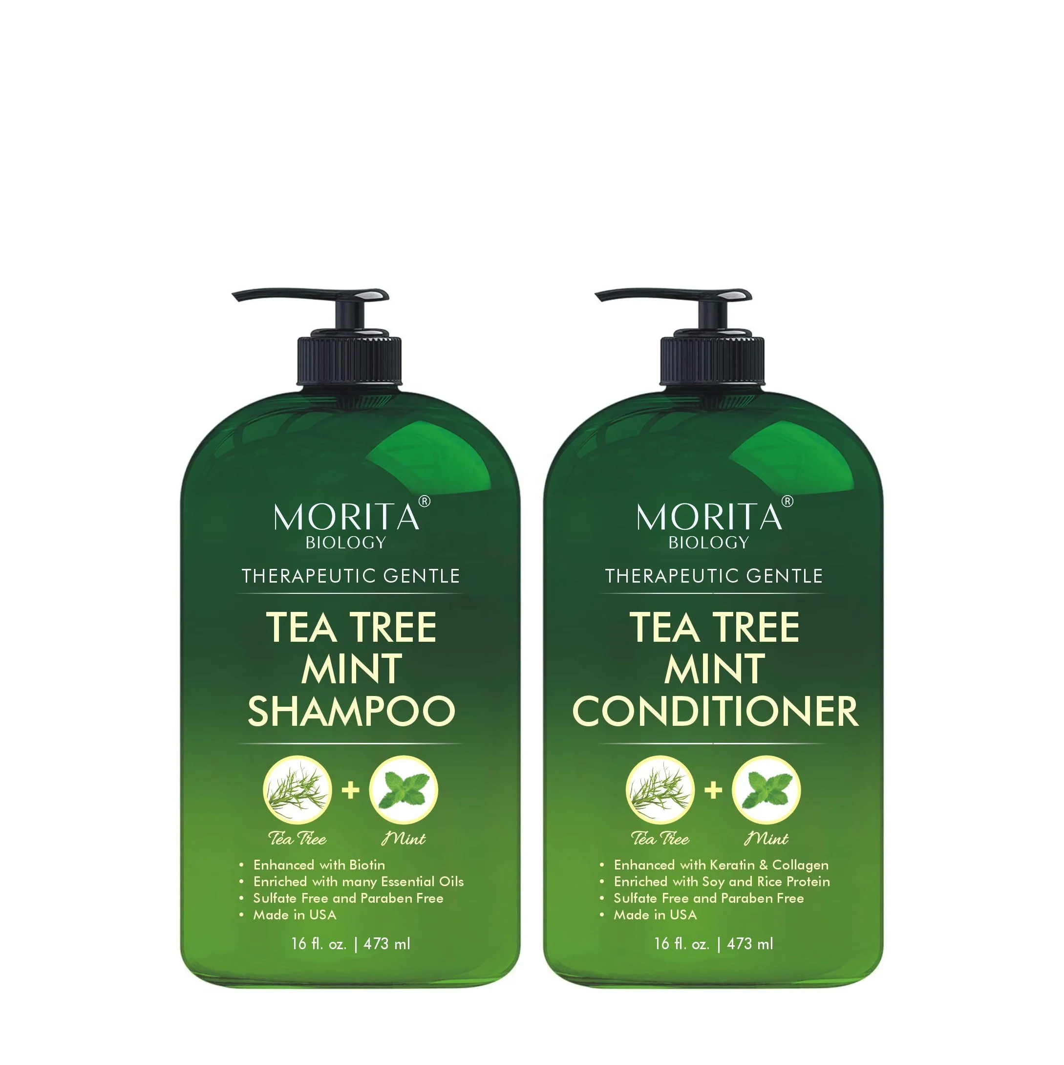 

OEM/ODM Fresh Anti hair loss shampoo Oil Control Argan Oil peppermint Tea Tree Oil Shampoo and Conditioner for hair growth