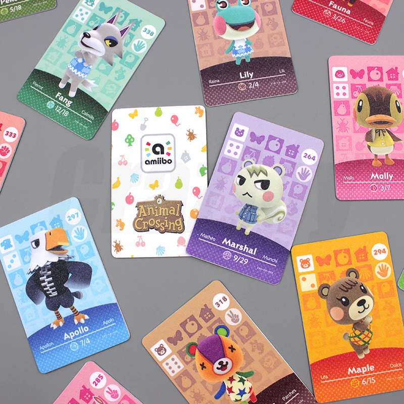 

2021 new design 1-5 series Switch amiibos cards with 448 Villagers Nintendo Switch & 3DS Animal Crossing NFC Amiibo Card, Multi colors