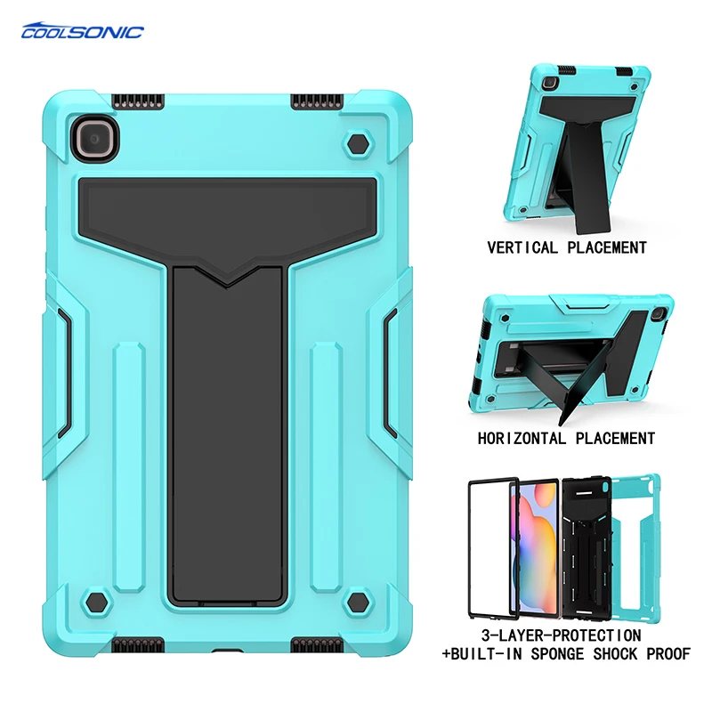 

For Samsung Tab A7 Lite 8.7inch T220 T225 2021 Tablet Case 2021 New Fashionable Silicone + PC With T kickstand