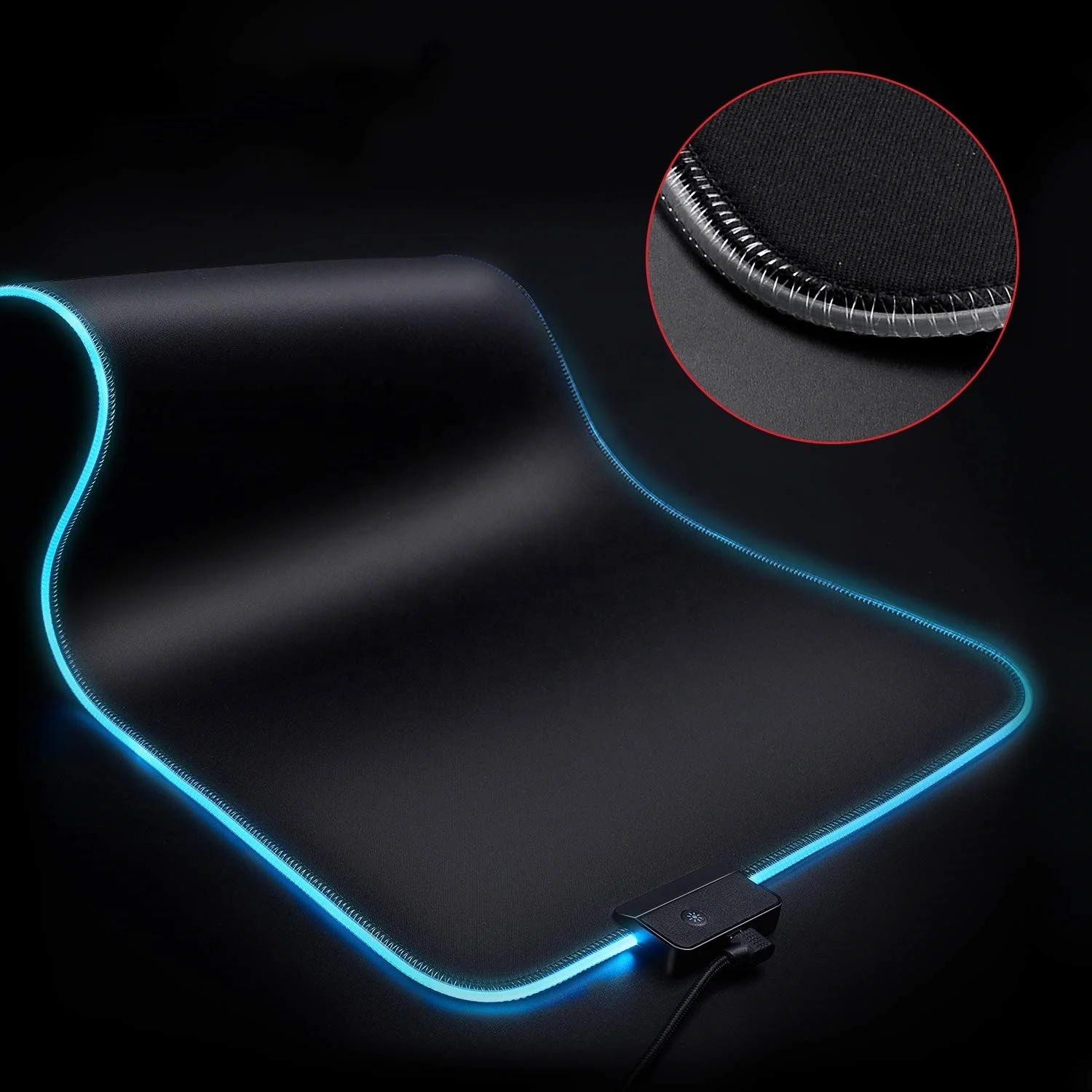 

Gaming Mouse Pad, Cloth Surface RGB Mouse Pad xxl with LED Lighting Effects 800x300x4mm