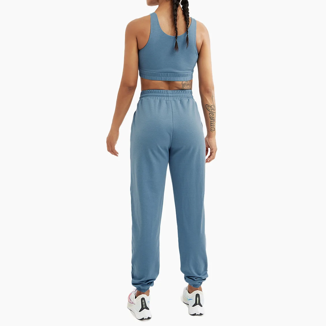 

Manufacturer New Design Activewear Women Seamless Sport Suit Fashion Yoga Bra and Seamless Leggings Tight Yoga Pants Wholesale, Picture shows