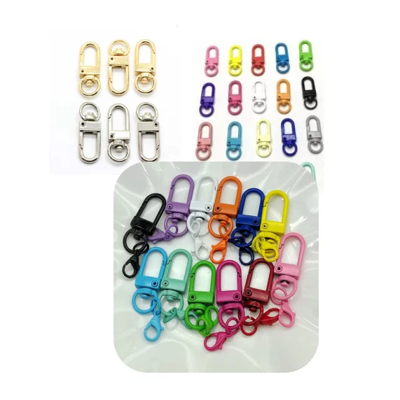 

High Grade Men's Business Style Gold Plated Waist Hanging Car Keychain Keyring Holder Car Pendant Key Accessories Gift