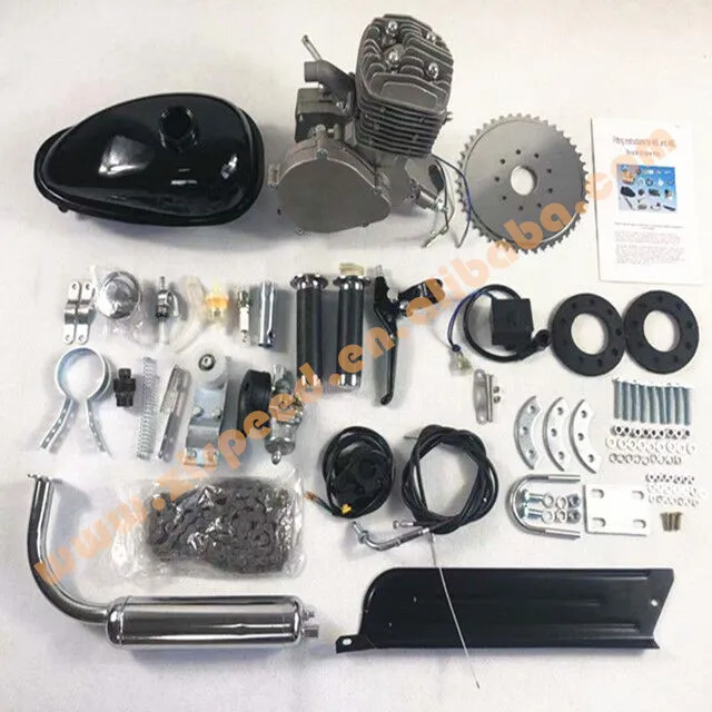 

bike engine kit/80cc engine price, Silver black chromed